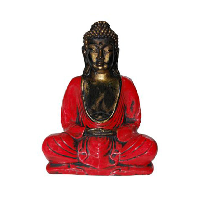 Buda rezando rojo