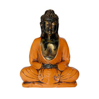 Buda rezando naranja