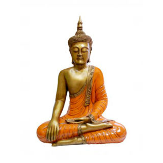 Buda Rezo dorado y naranja